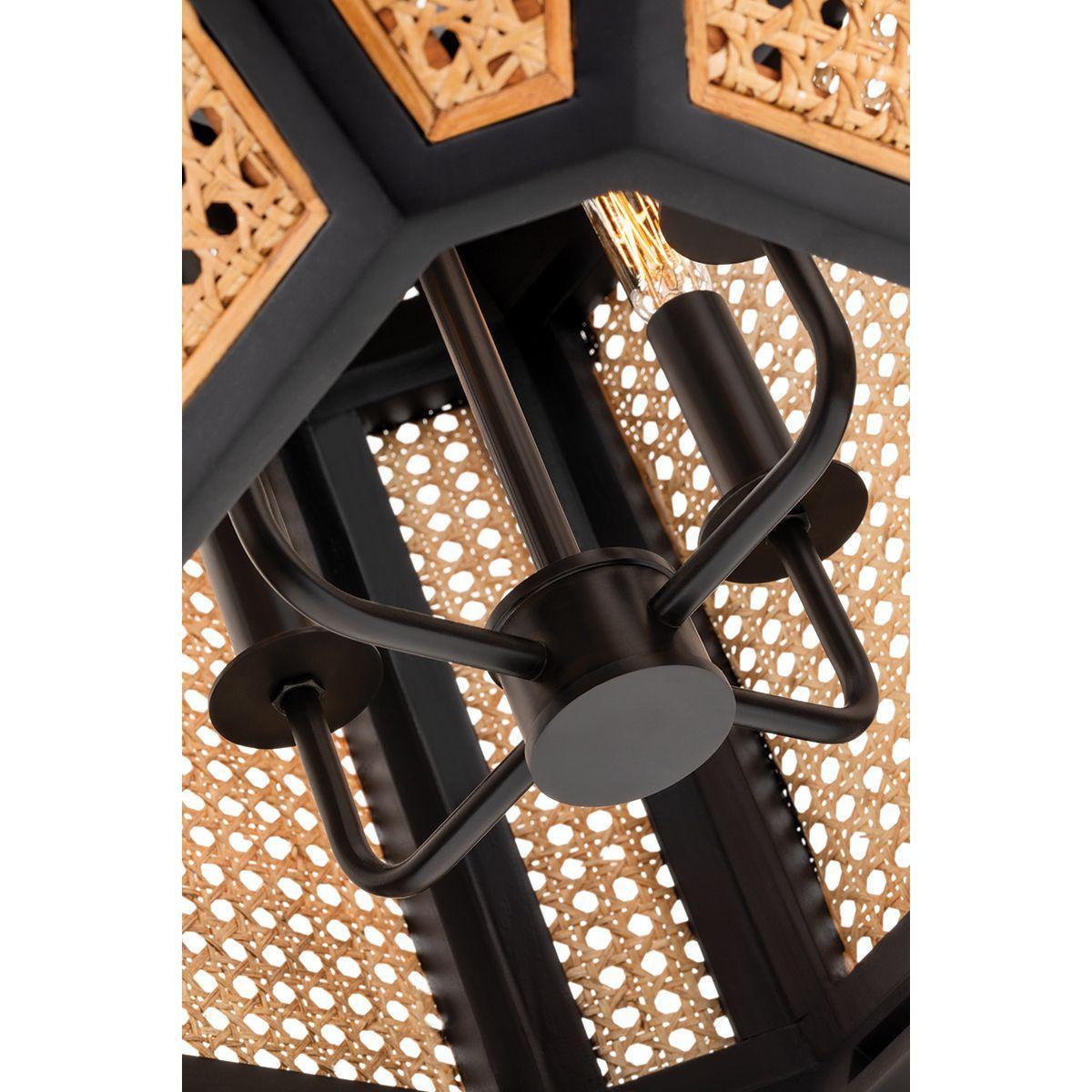Georgia 18 in. 4 Lights Pendant Light Old Bronze Finish - Bees Lighting