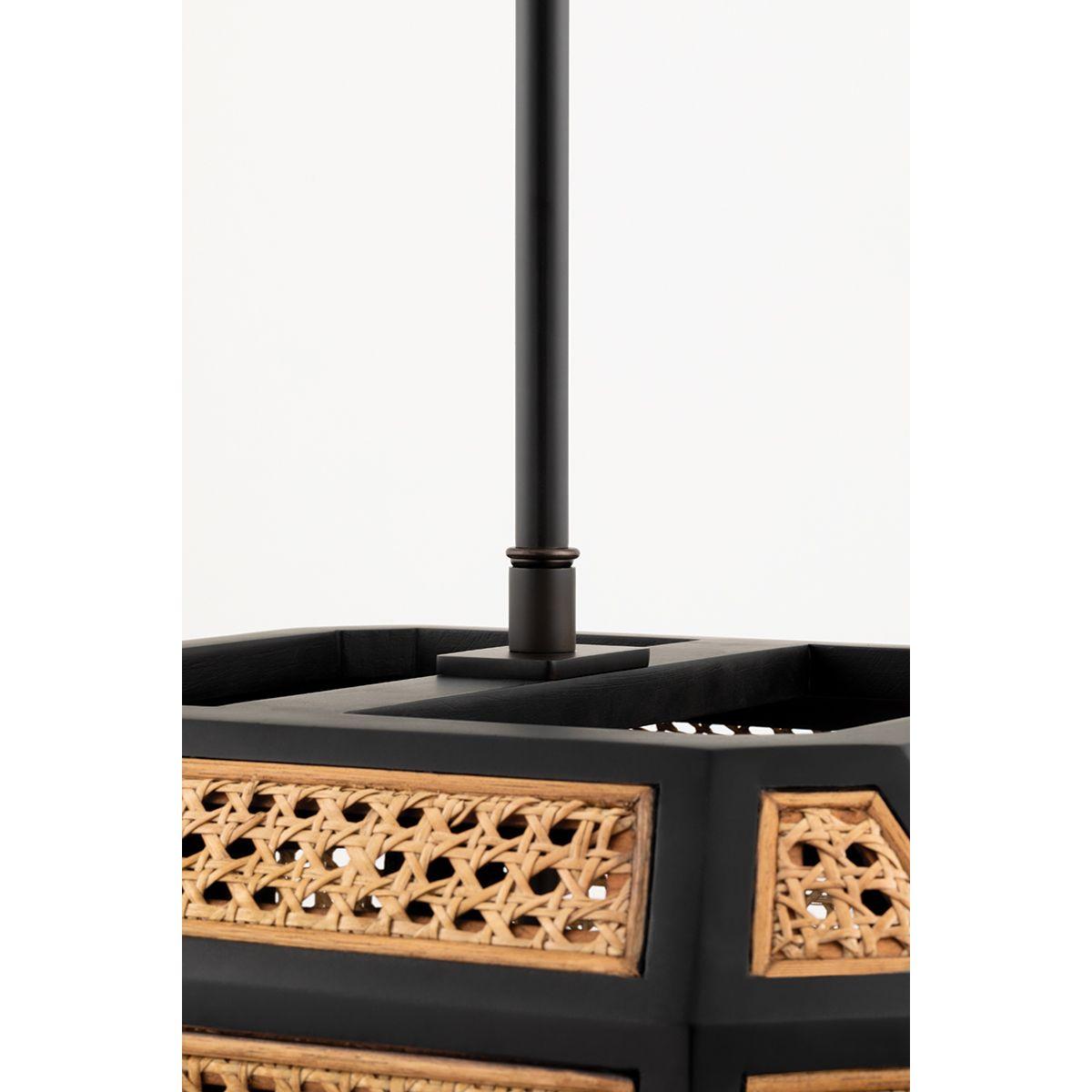Georgia 18 in. 4 Lights Pendant Light Old Bronze Finish - Bees Lighting