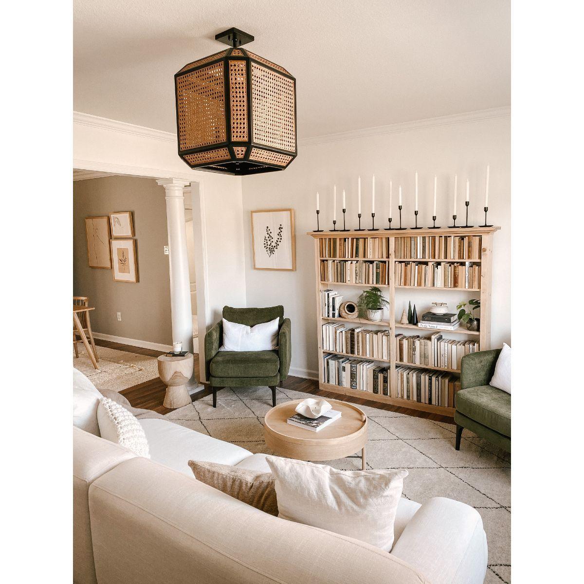 Georgia 18 in. 4 Lights Pendant Light Old Bronze Finish - Bees Lighting