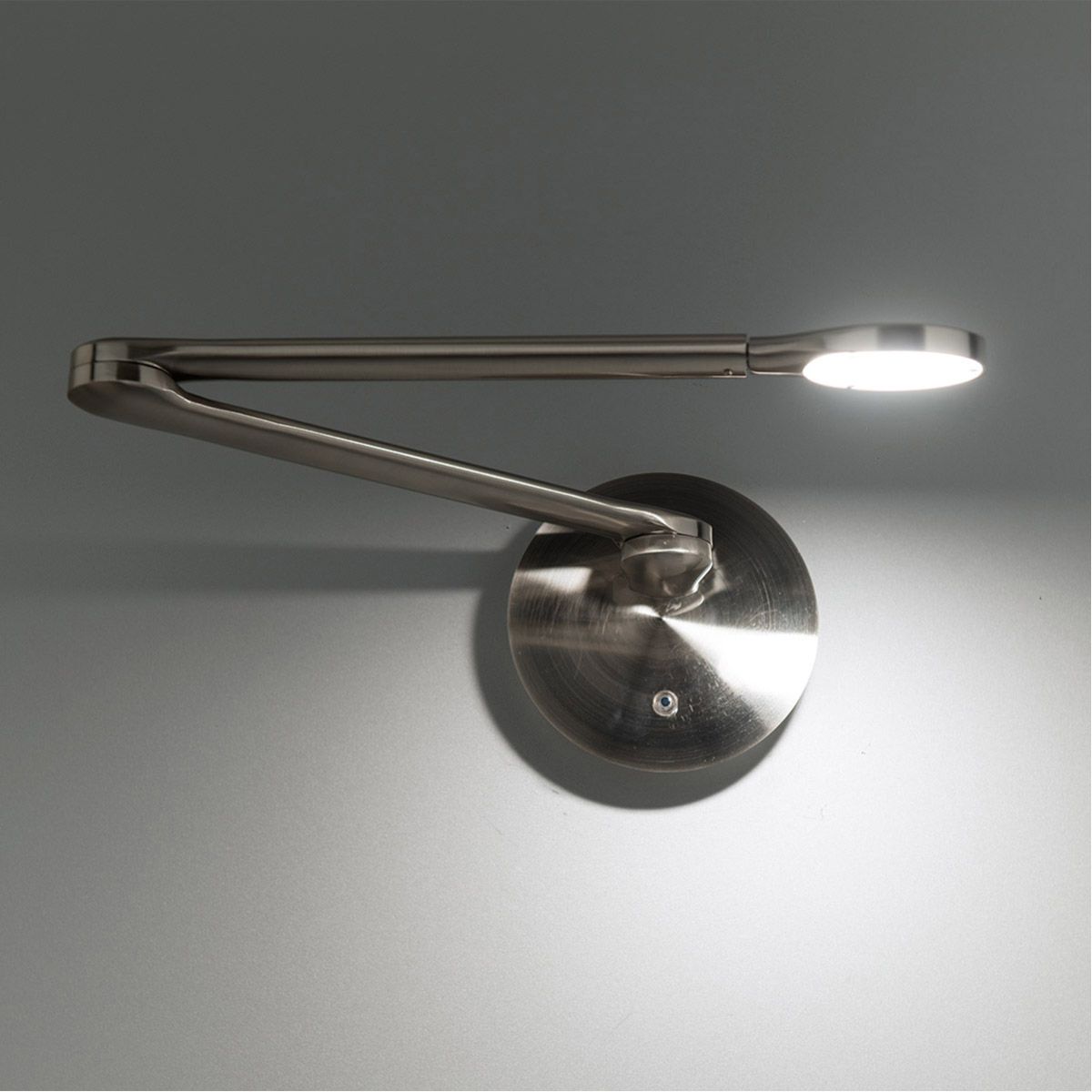 Reflex 24 in. LED Swing Arm Wall Sconce Nickel finish - Bees Lighting
