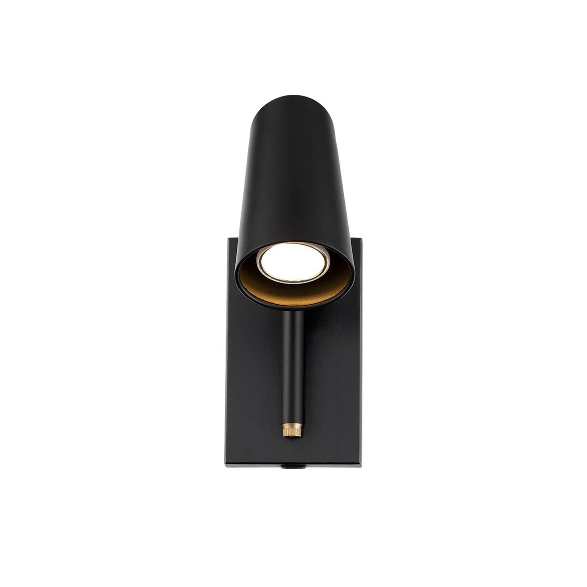 Stylus 11 in. LED Wall Sconce Black & Gold finish