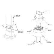Bollard Base Adapter - Bronze