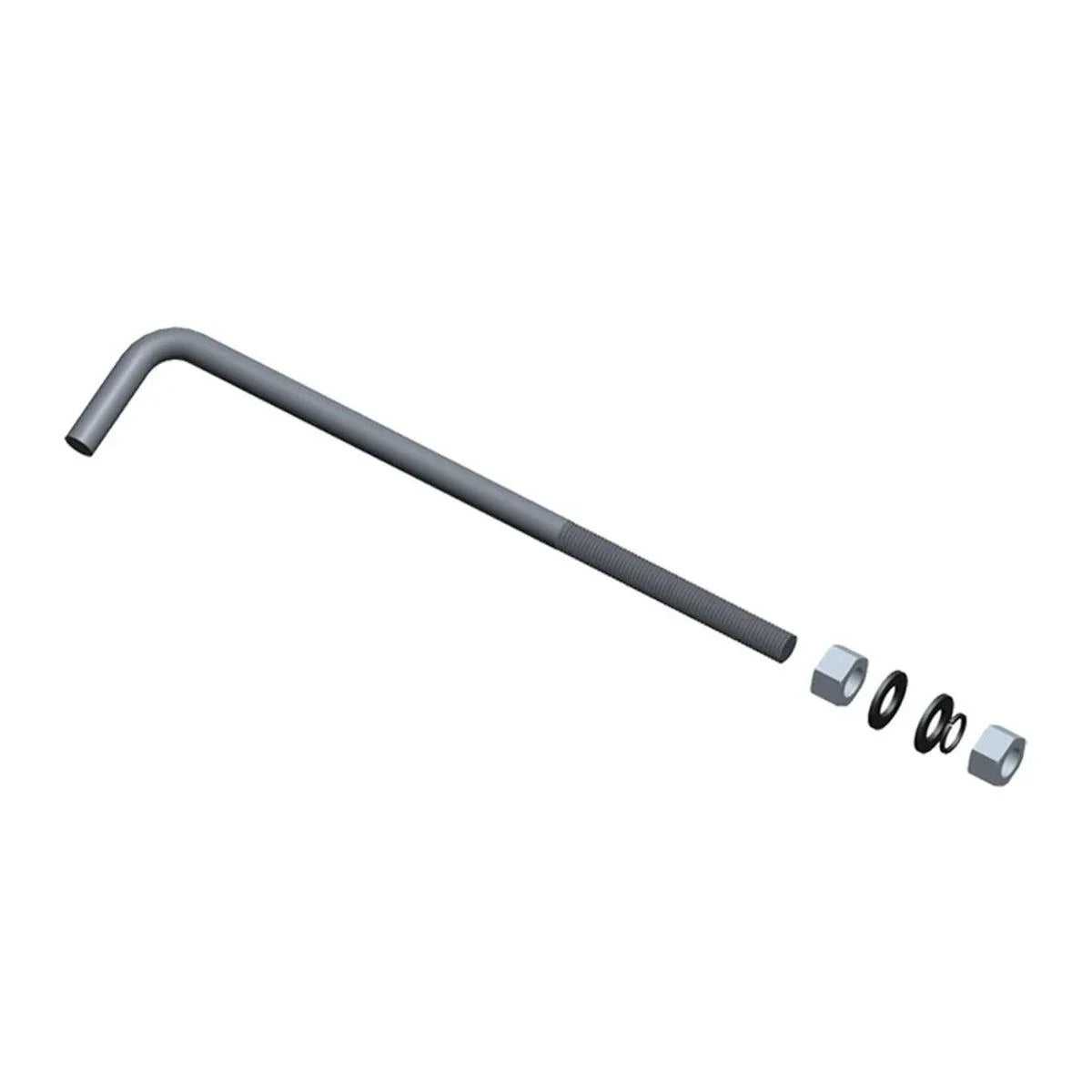 Anchor bolt kit 3/4 x 30 For 4" 7-Gauge Rd & Square Poles - Bees Lighting