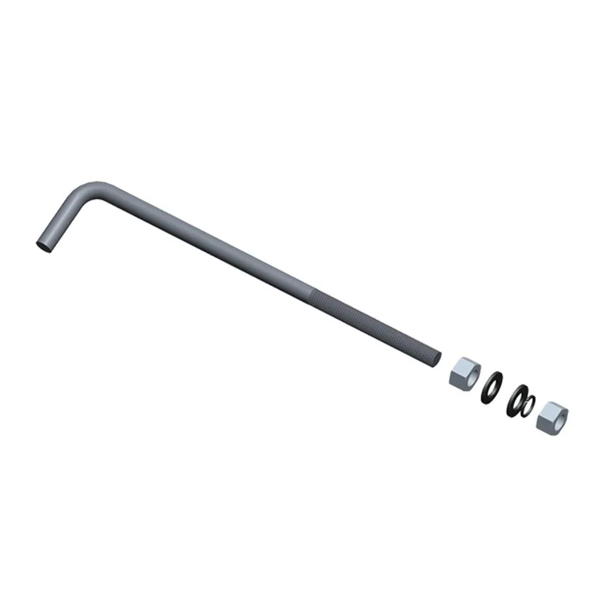 Anchor bolt kit 3/4 x 30 For 4" 7-Gauge Rd & Square Poles - Bees Lighting