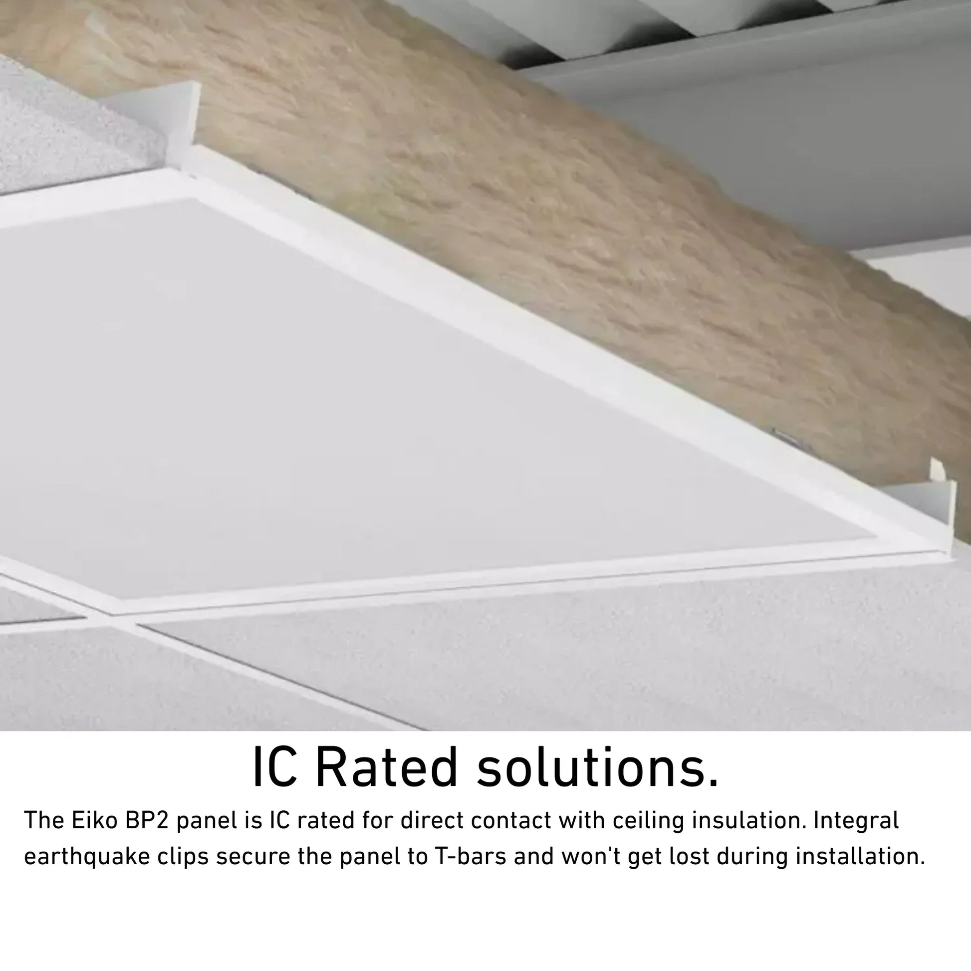 Eiko - 2x2 LED Flat Panel Light, 5000 Lumens, 40W, 35K/40K/50K, 120-277V | Bees Lighting