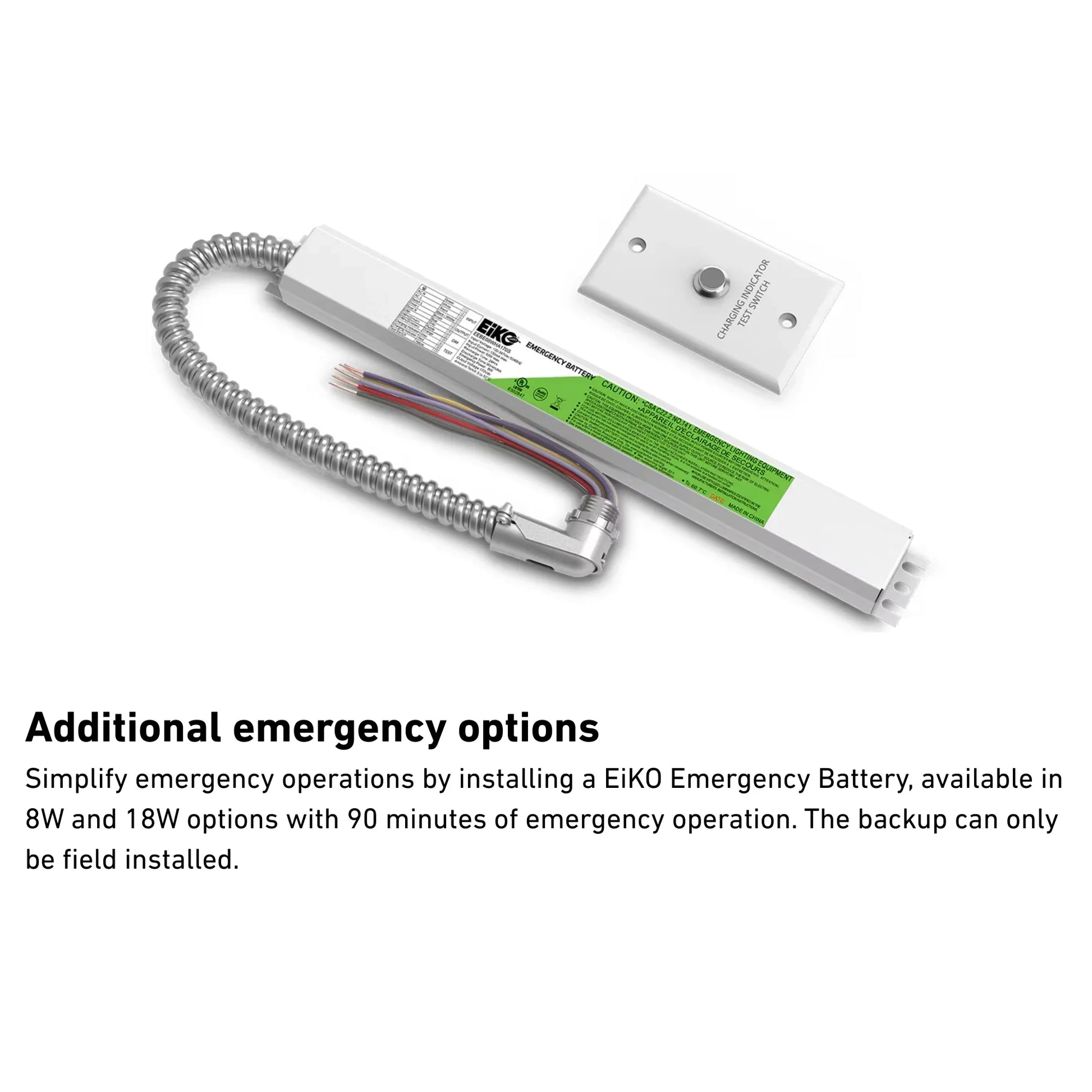 Eiko - 2x2 LED Flat Panel Light, 5000 Lumens, 40W, 35K/40K/50K, 120-277V | Bees Lighting