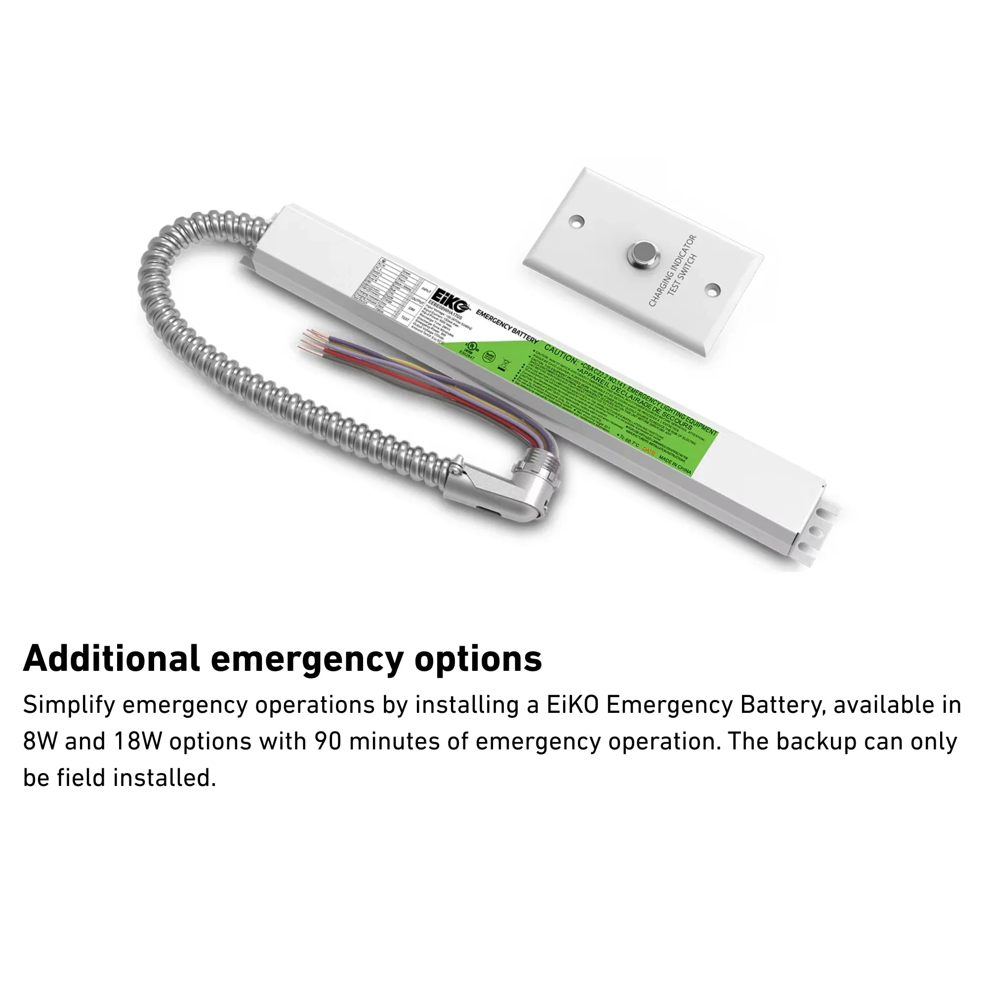 Eiko - 2x2 LED Flat Panel Light, 5000 Lumens, 40W, 35K/40K/50K, 120-277V | Bees Lighting