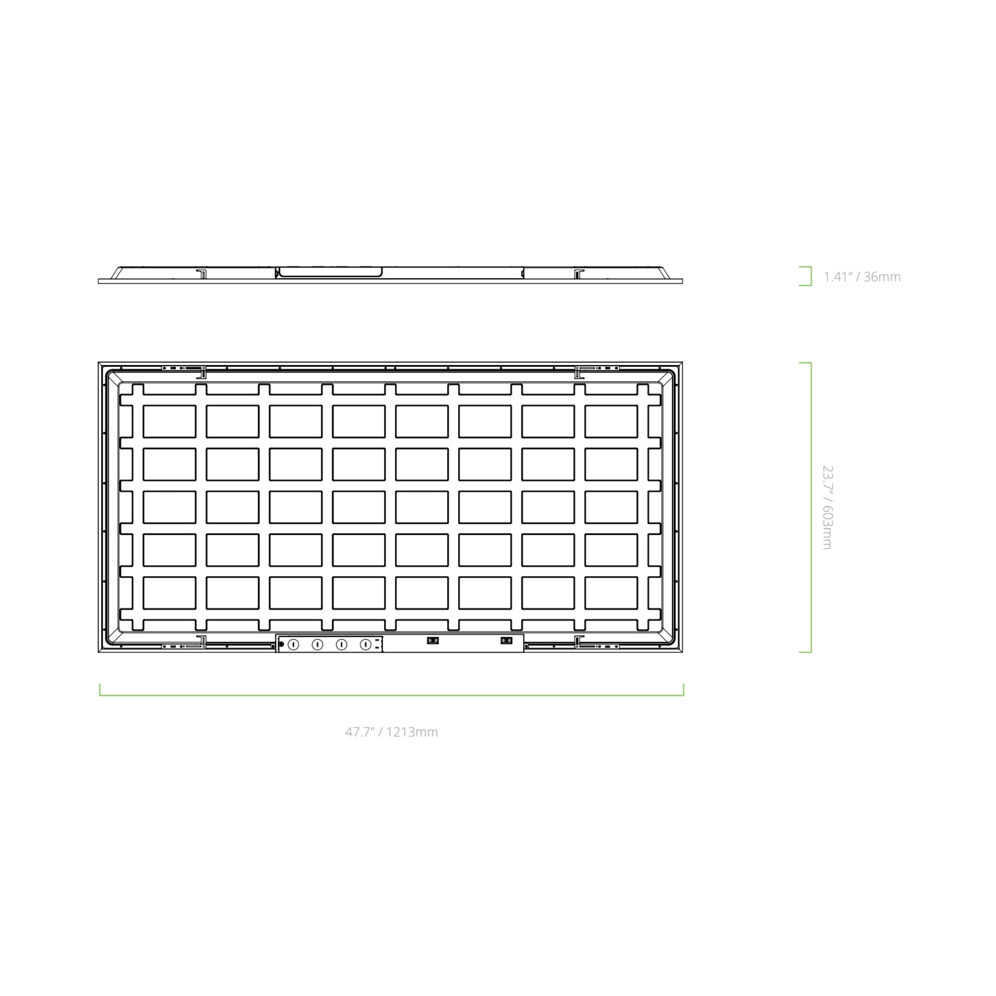 2x4 LED Flat Panel Light, 6250 Lumens, 50W, 35K/40K/50K, 120-277V