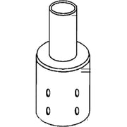Poles Pole Adaptor For 2 3/8 Inches Tenon To 4 Inches Round Pole, Bronze Finish - Bees Lighting