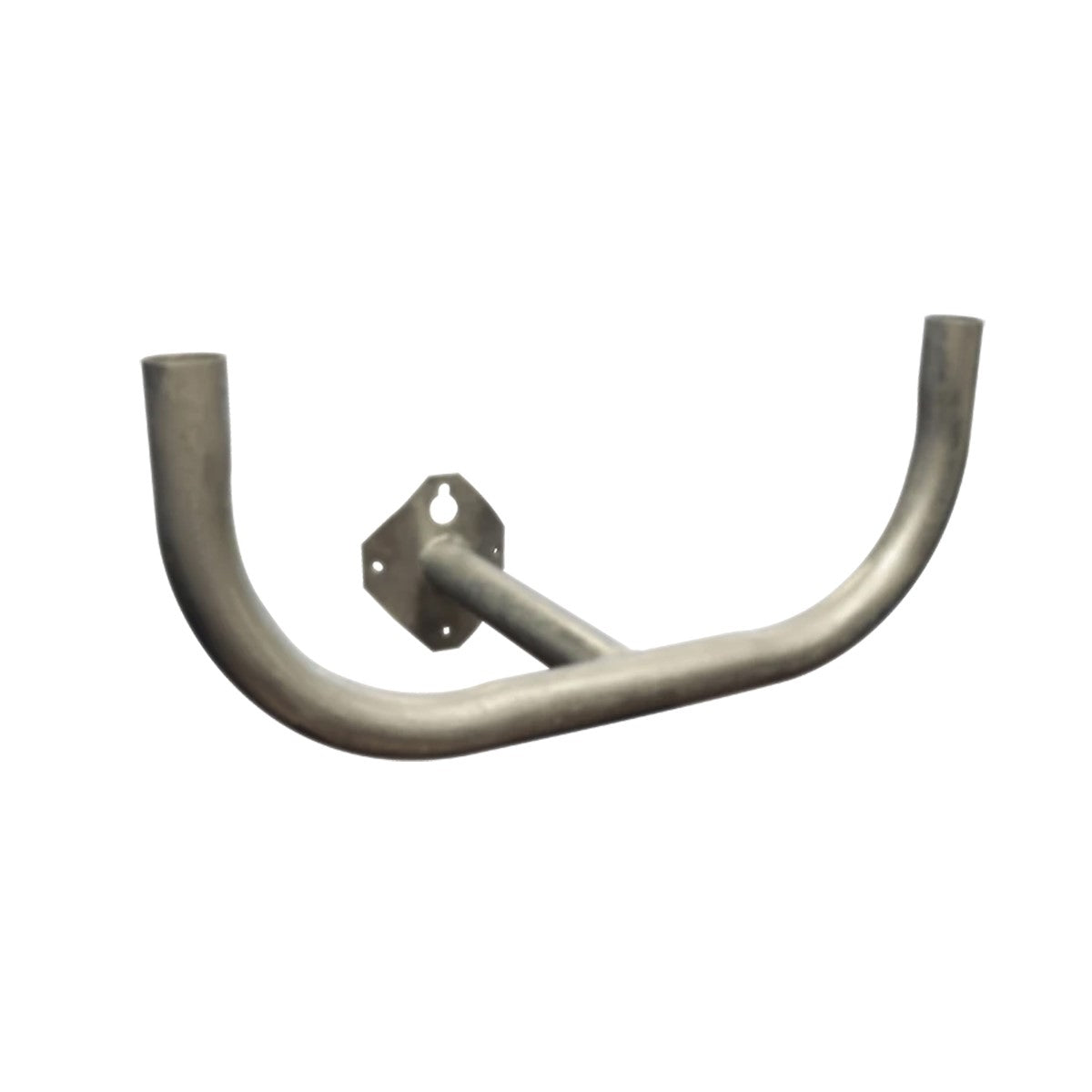 Poles Bull Bracket Bullhorn Two Light White, Galvanized steel Finish - Bees Lighting