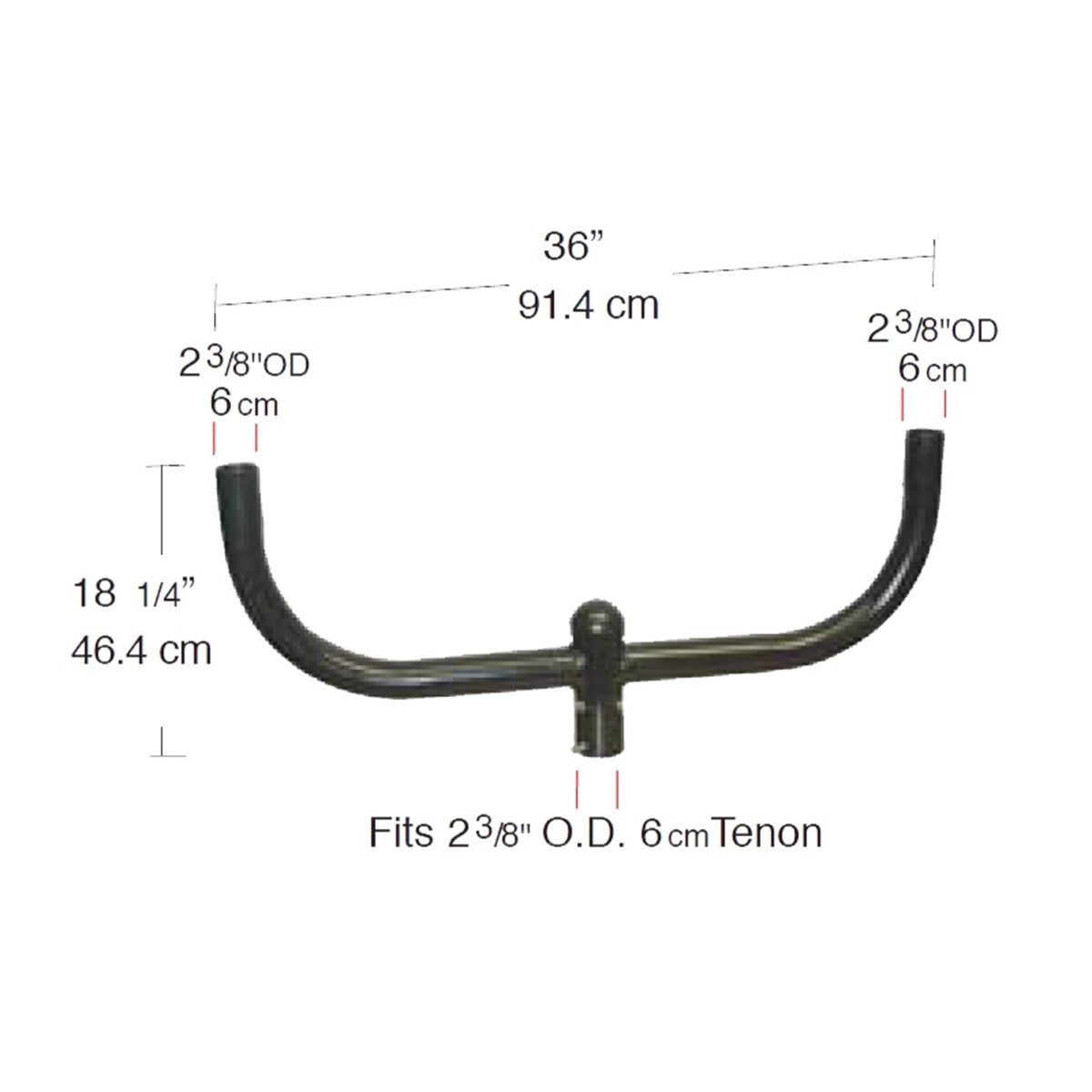 RAB Lighting BULL2 Poles Bull Bracket Bullhorn Two For Pole Bronze, Bronze Finish - Bees Lighting