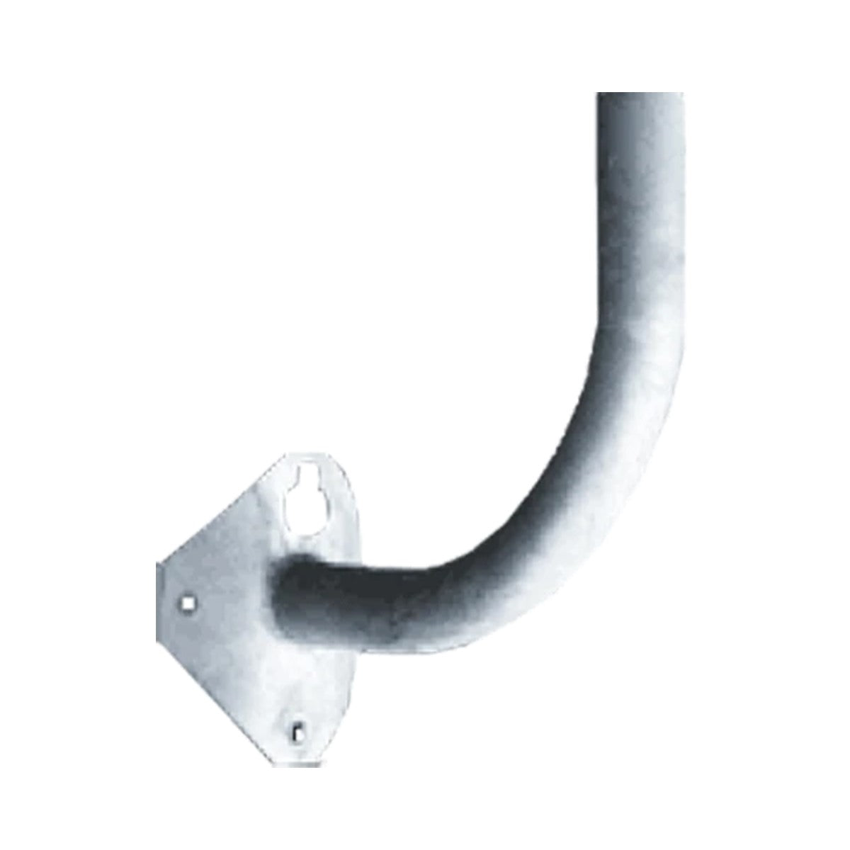 RAB Lighting BWC12 Poles Wood Mounting Right Angle Bracket For Slipfitter, Galvanized steel Finish - Bees Lighting