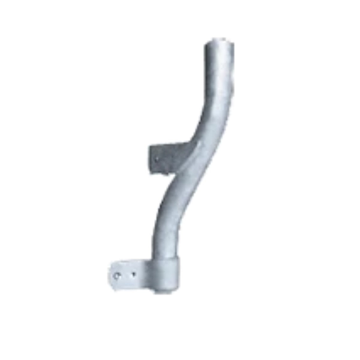 Poles Wood Mount S Bracket 7 Inches Slipfitter, Galvanized steel Finish - Bees Lighting