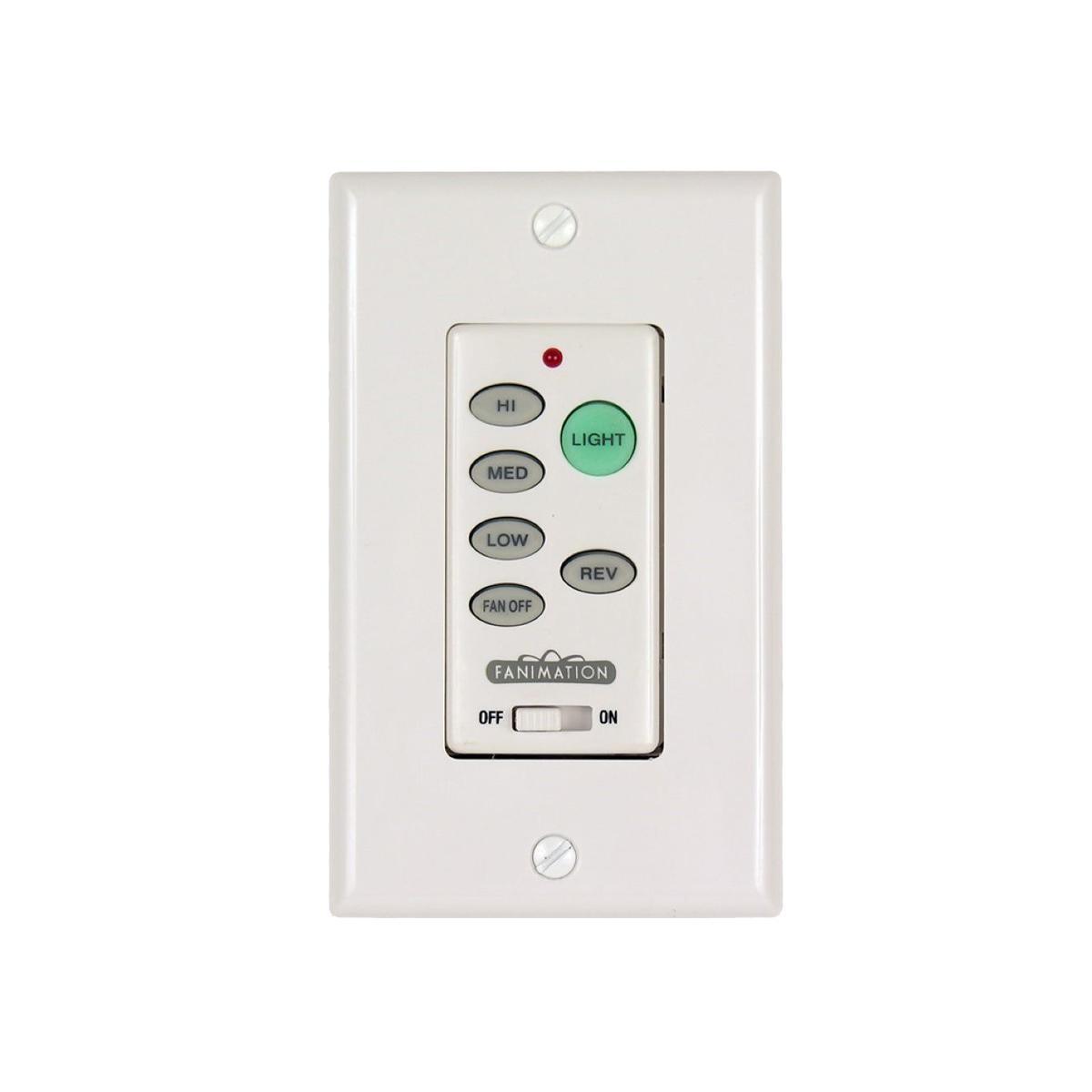 3-Speed Ceiling Fan And Light Wall Control Reversing Switch, White Finish - Bees Lighting