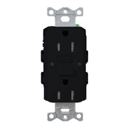Lutron CAR-15-GFST Claro Tamper-Resistant Self-Testing 15A GFCI Receptacle - Bees Lighting