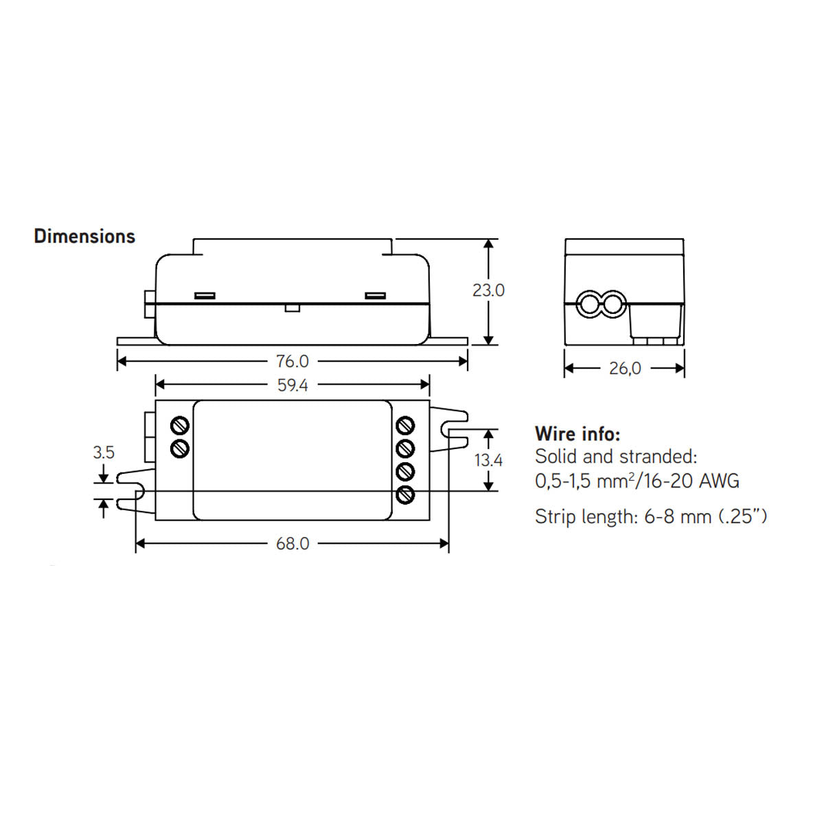 Casambi A2D Bluetooth Controllable, 2 channels, 0-10V/DALI Controller, 100-277VAC - Bees Lighting