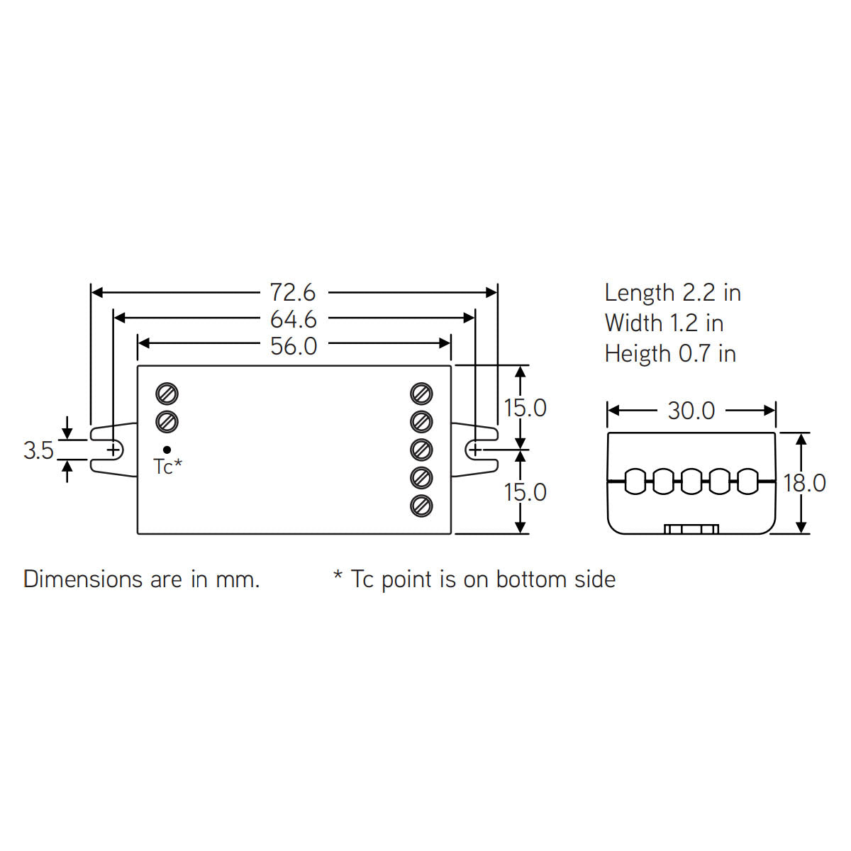 Casambi Bluetooth Controllable, 2 channels, 0-10V Dimmer, 12-24VDC - Bees Lighting