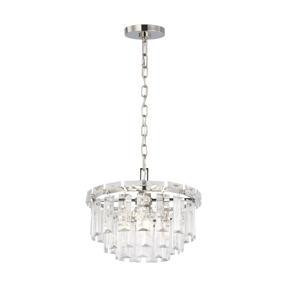 Arden 16 in. 4 Lights Chandelier Nickel finish - Bees Lighting