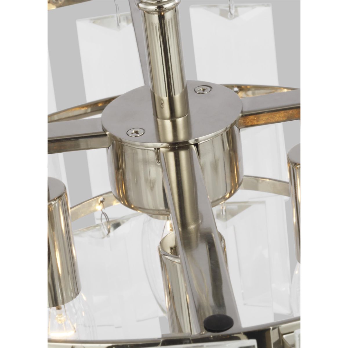 Arden 16 in. 4 Lights Chandelier Nickel finish - Bees Lighting