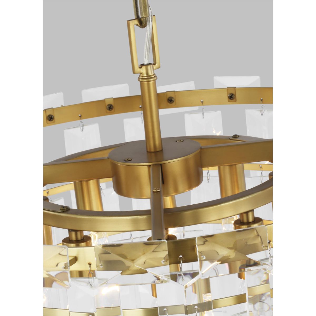 Arden 24 in. 10 Lights Chandelier Brass finish - Bees Lighting