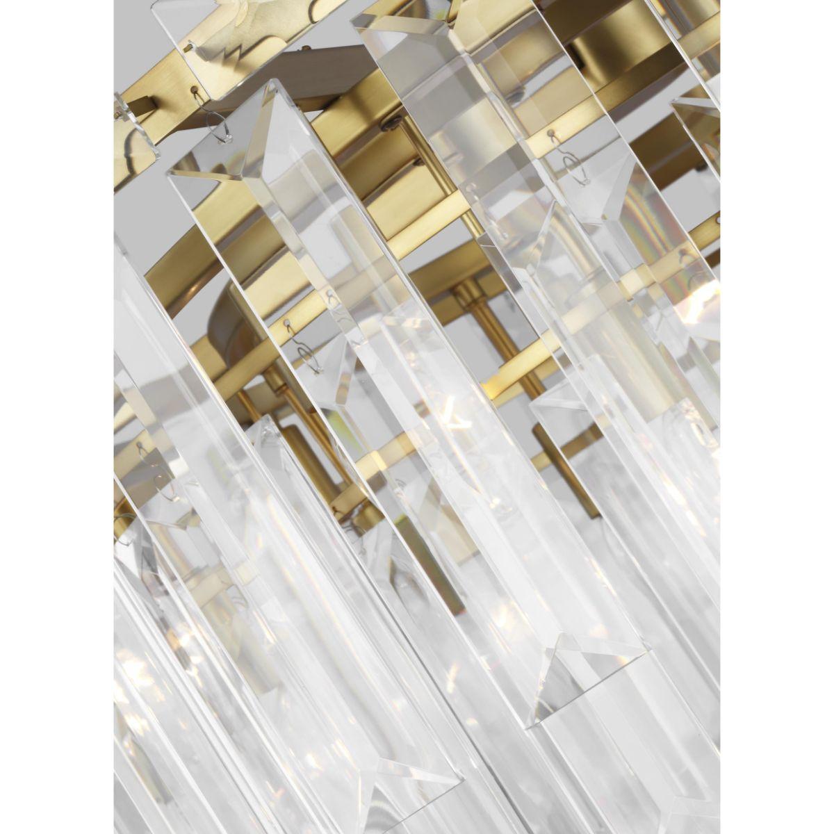 Arden 33 in. 16 Lights Chandelier Brass Finish - Bees Lighting