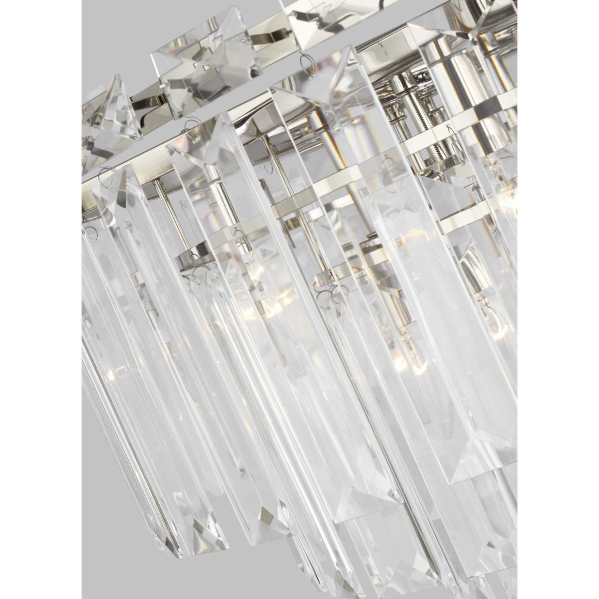 Arden 33 in. 16 Lights Chandelier Nickel Finish - Bees Lighting
