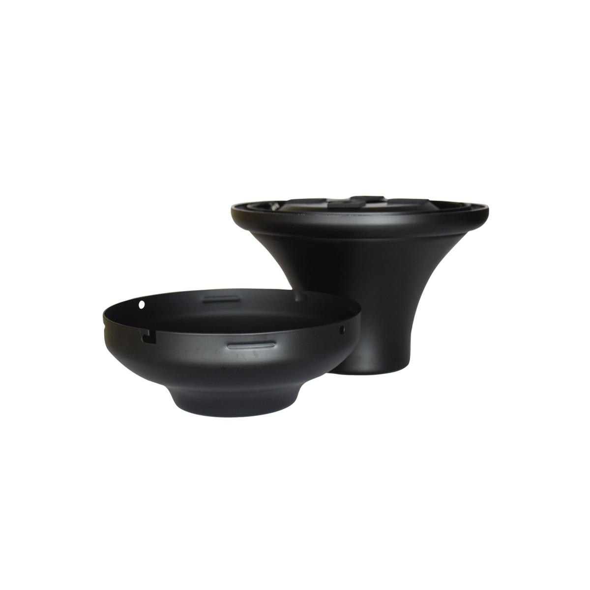 Fanimation Flush Mount Kit, Wet Rated, Black Finish - Bees Lighting