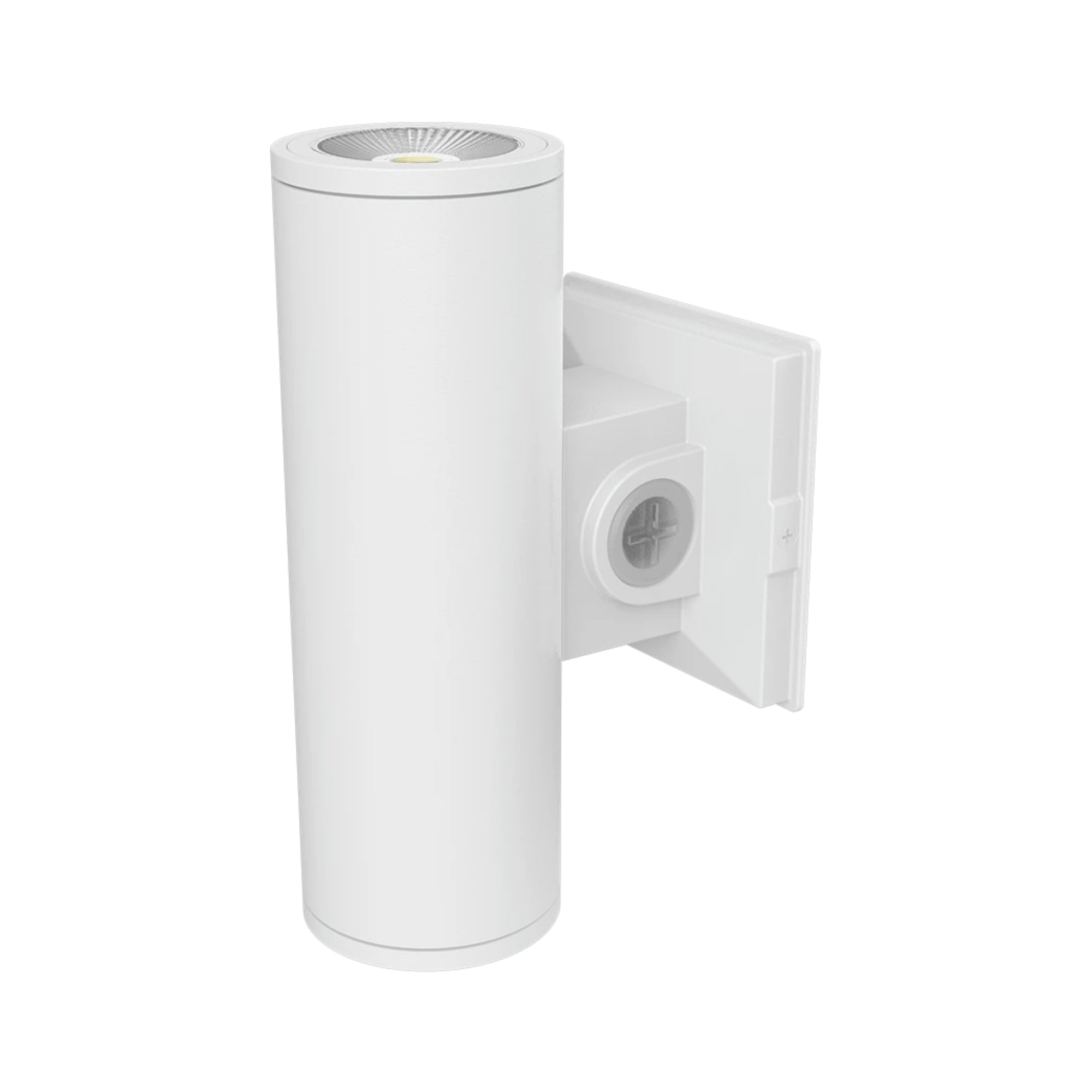 3" White LED Cylinder Wall Light, 10W, 1000lm, Up/Down, Selectable CCT, 120-277V