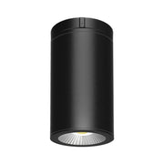 4" Black LED Cylinder Surface Light, 20W, 1900lm, Selectable CCT, 120-277V