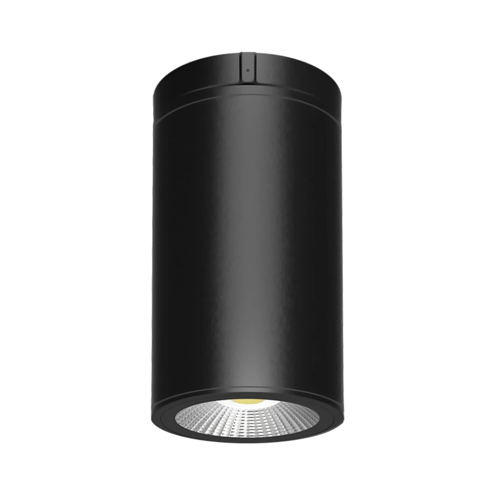 4" Black LED Cylinder Surface Light, 20W, 1900lm, Selectable CCT, 120-277V