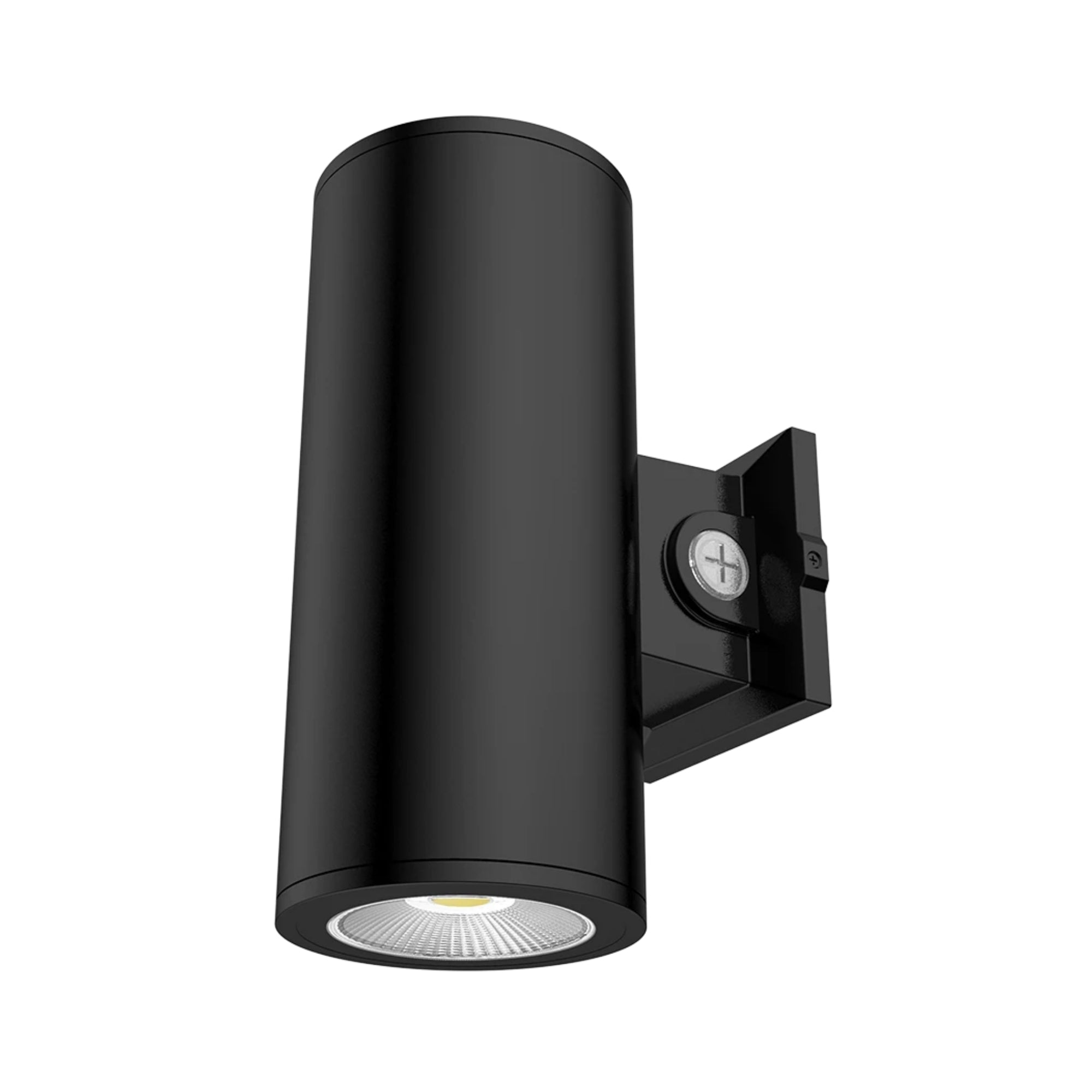6" Black LED Cylinder Wall Light, 36W, 3300lm, Up/Down, Selectable CCT, 120-277V