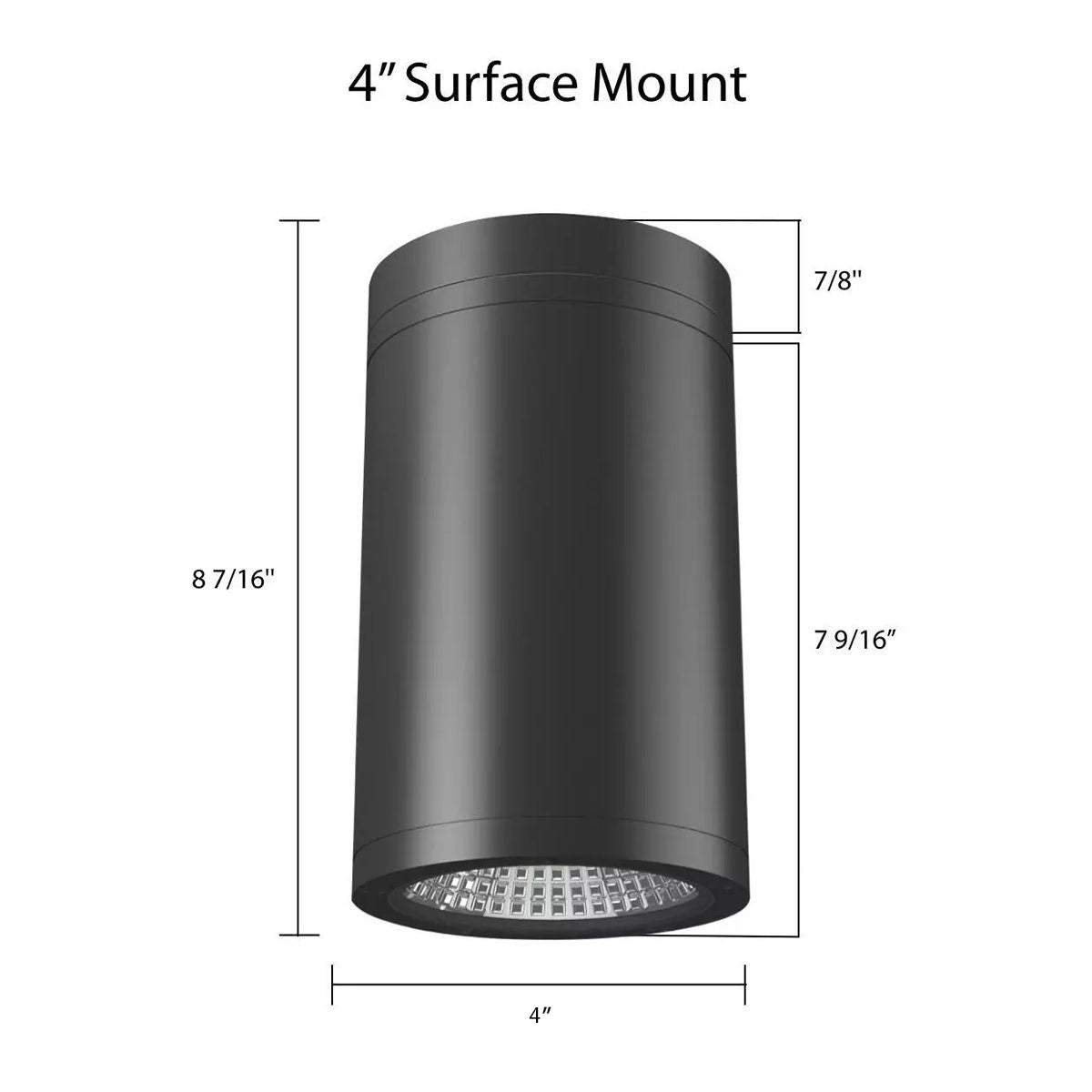 RAB CD34 4 Inch 20W LED Surface/Pendant Mount Cylinder with Frosted Lens Selectable CCT - Bees Lighting