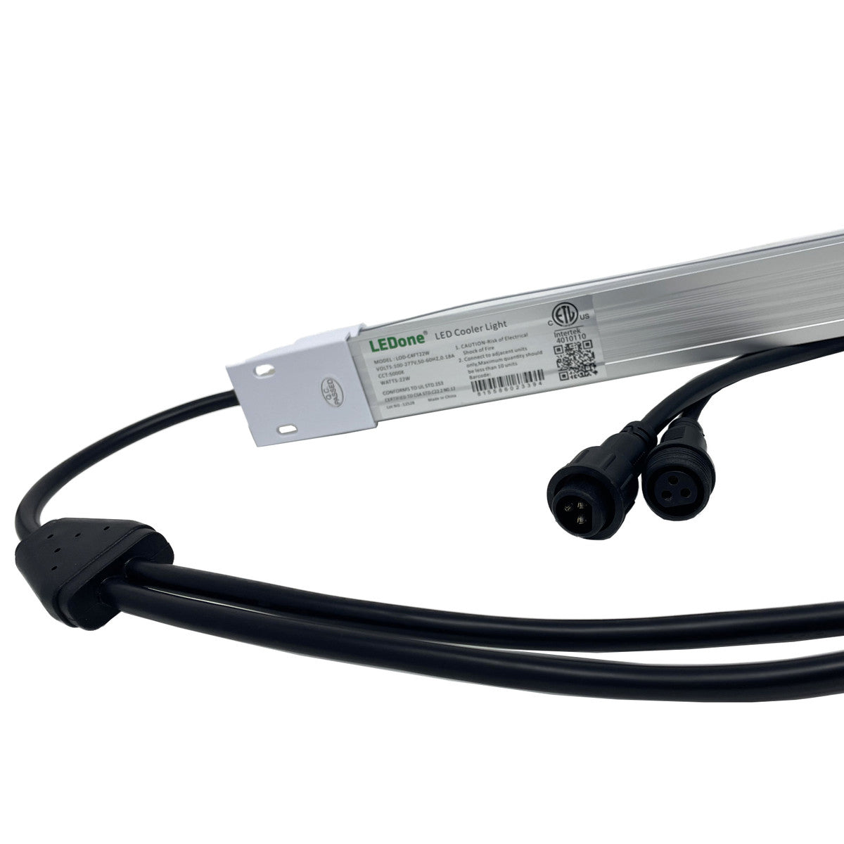5ft LED Cooler Light, 24W, 3000 Lumens, 5000K, Refrigerator Display Light - Bees Lighting