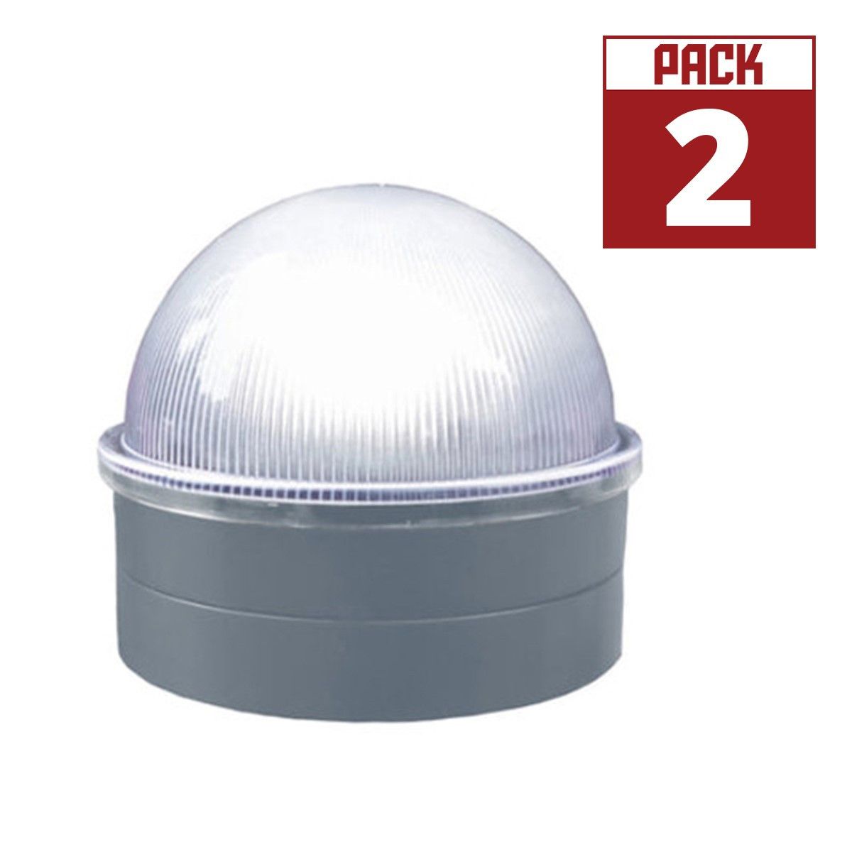 LED Solar Post Cap 5 Lumens 4500K (Pack Of 2)