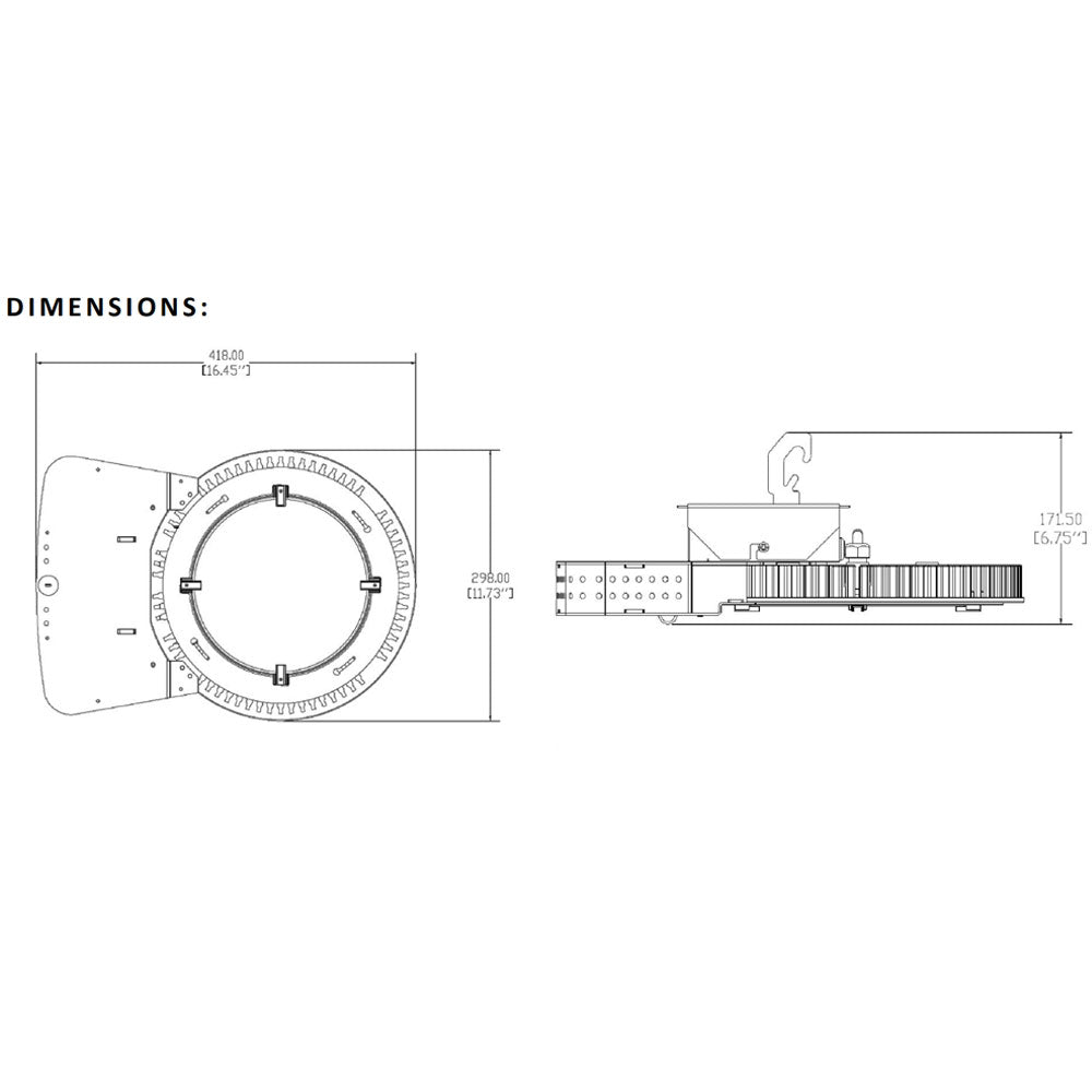 Industrial High Bay Light, 90W, 13100 Lumens, 5000K, 120/277V - Bees Lighting