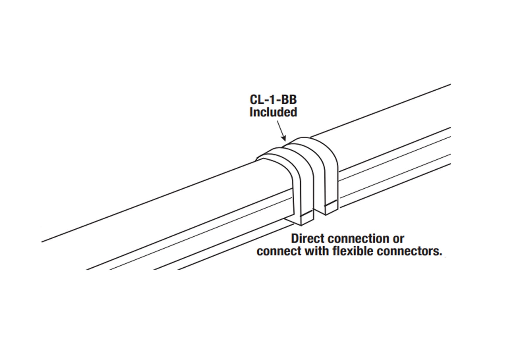 Bar to bar direct Connector for Covalinear LED Lightbar - Bees Lighting
