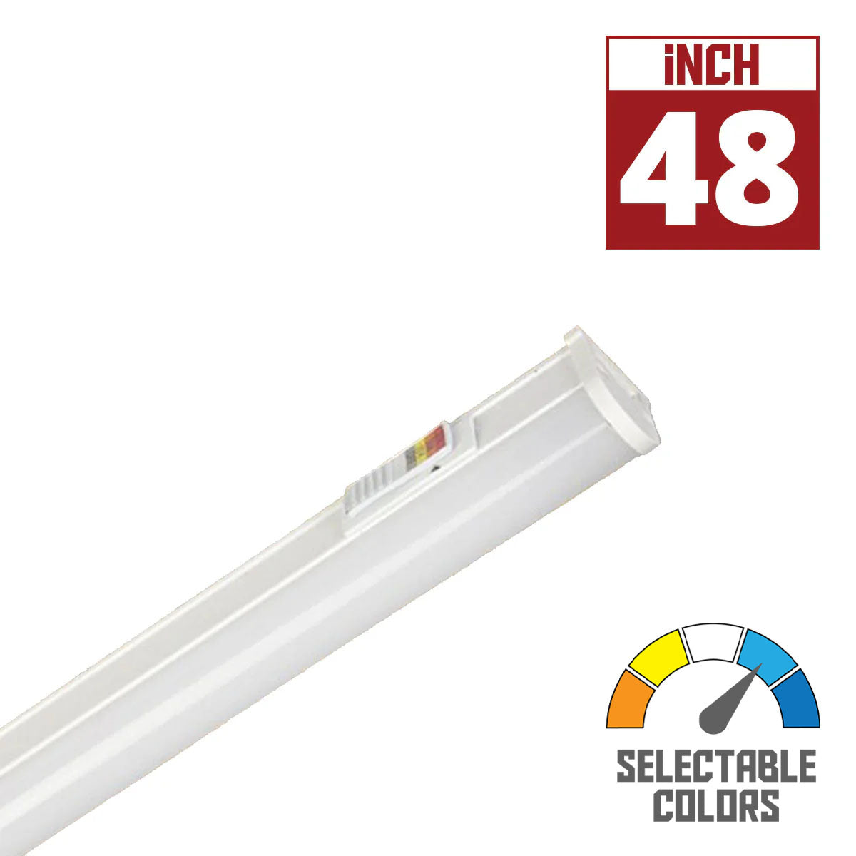 Covalinear 48 Inch LED Under Cabinet Lighting, 1230 Lumens, 2700K to 3500K, 120V