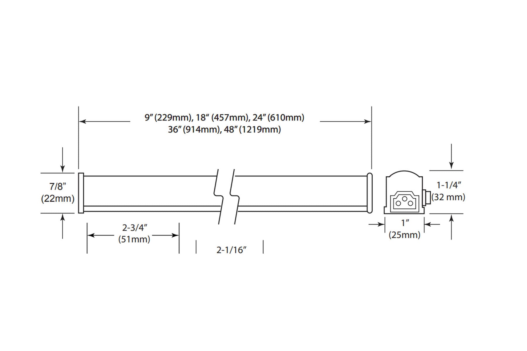 Covalinear 48 Inch LED Under Cabinet Lighting, 1230 Lumens, 2700K to 3500K, 120V