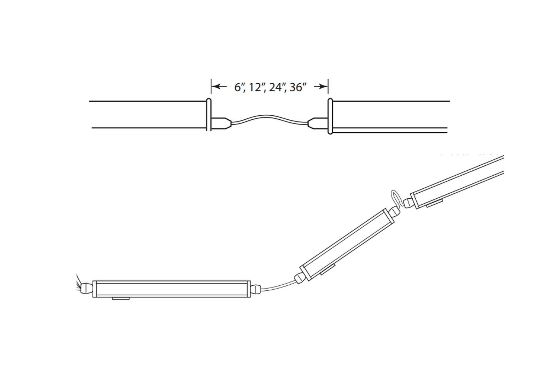 6in. bar to bar Connector for Covalinear LED Lightbar - Bees Lighting