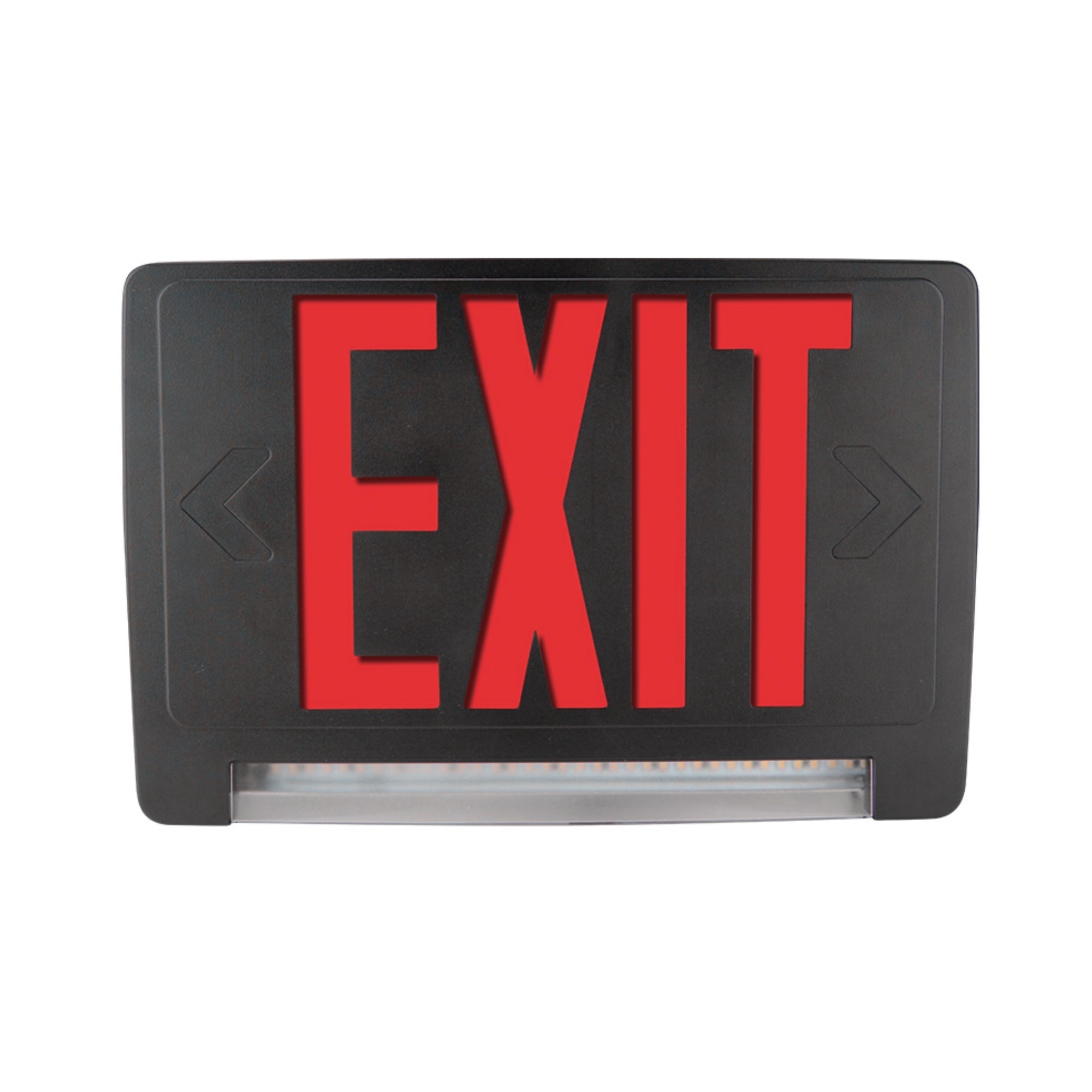 Exitronix Revolution Thermoplastic Combination LED Light Bar Exit Sign - Bees Lighting