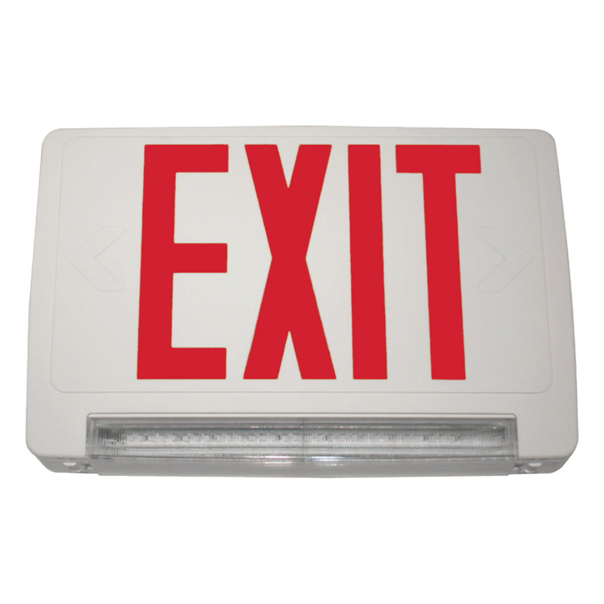Exitronix Revolution Thermoplastic Combination LED Light Bar Exit Sign - Bees Lighting