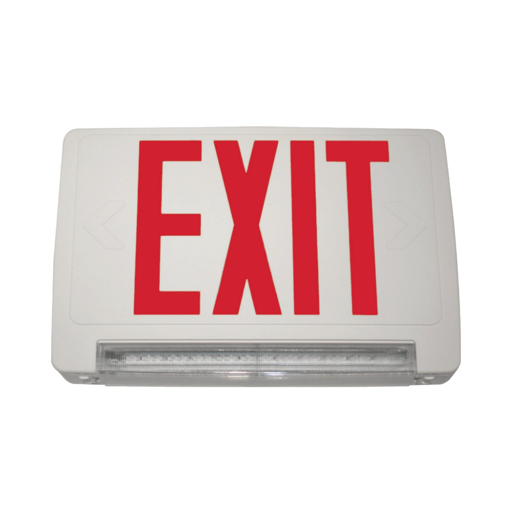 Exitronix Revolution Thermoplastic Combination LED Light Bar Exit Sign - Bees Lighting