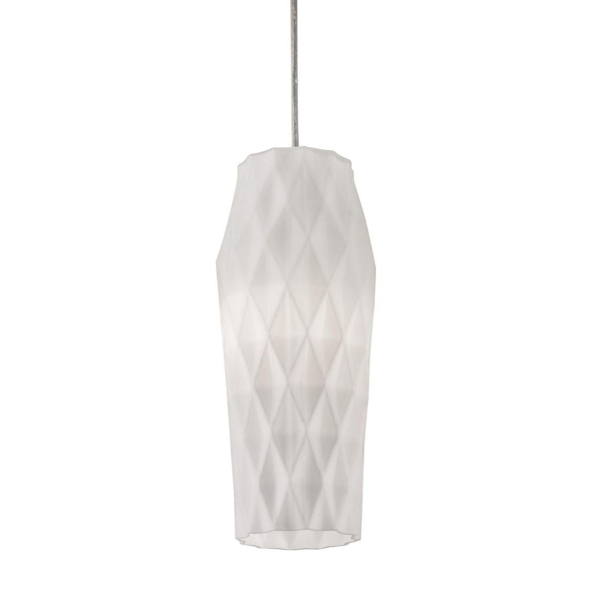 Candace 5 in. Pendant Light Satin Nickel Finish Opal Shade - Bees Lighting