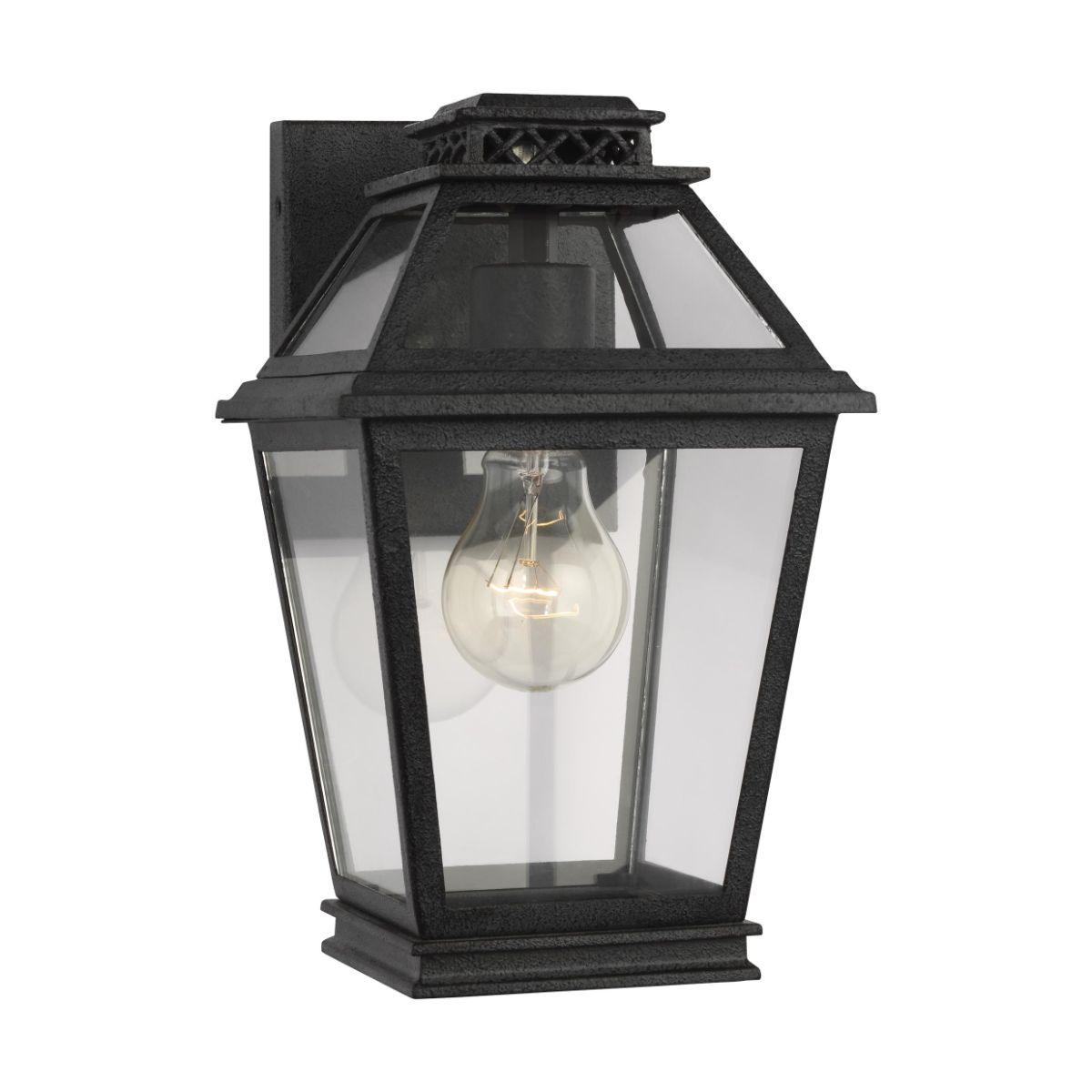 Falmouth Extra Small 11 In. Outdoor Wall Light Gray Finish - Bees Lighting
