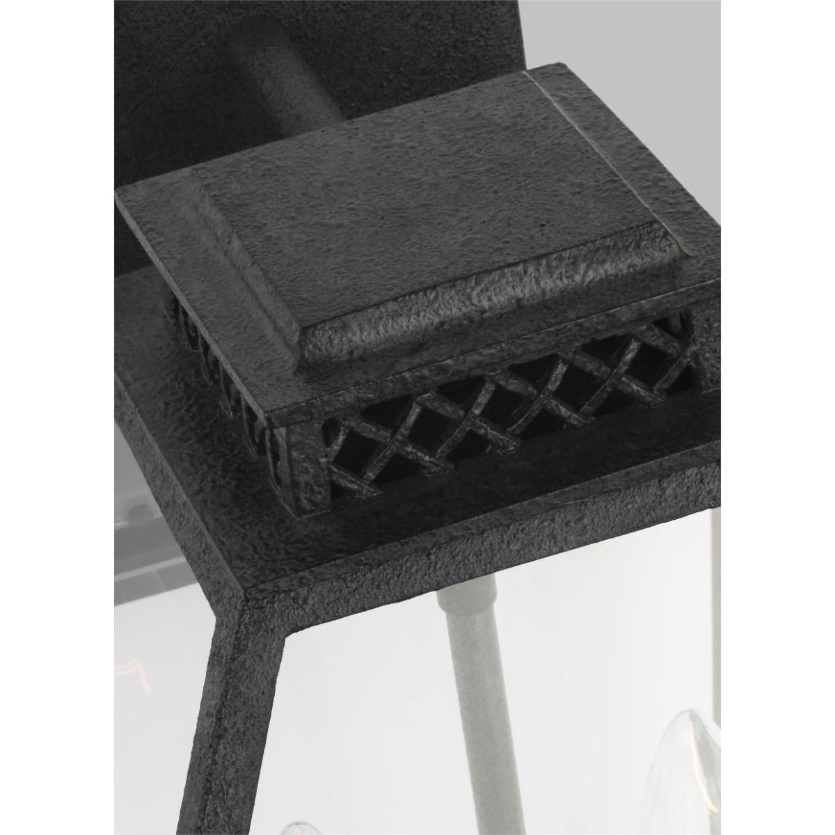 Falmouth Small 14 In. 2 Lights Outdoor Wall Light Gray Finish - Bees Lighting