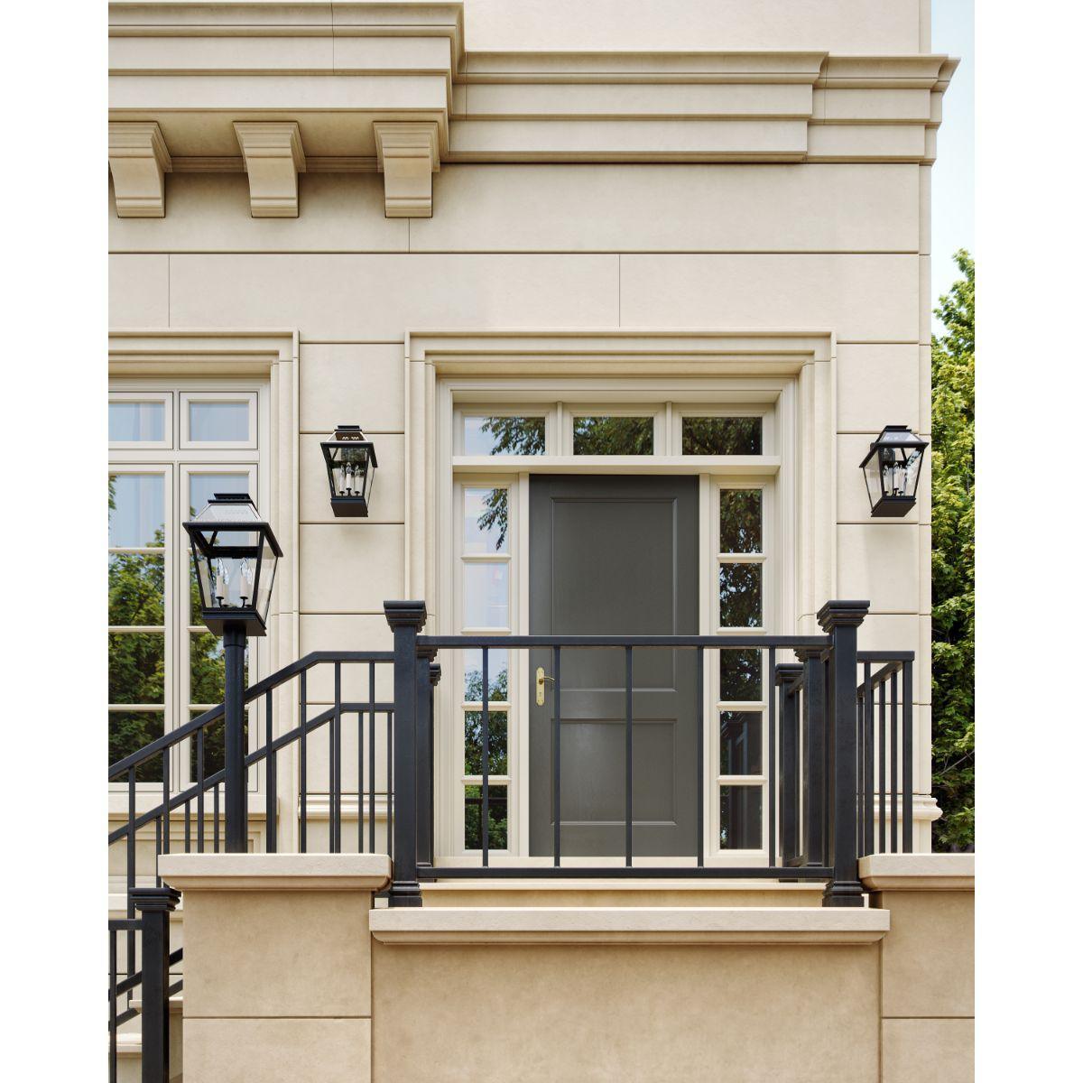 Falmouth Medium 16 In. 3 Lights Outdoor Wall Light Gray Finish - Bees Lighting