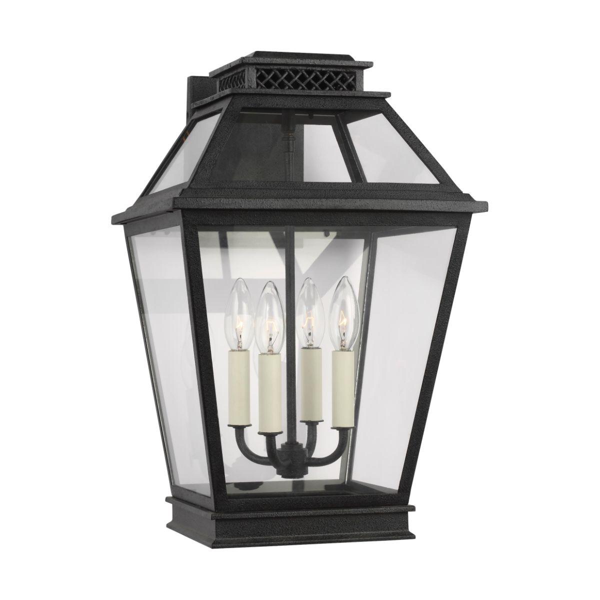 Falmouth Large 19 In. 4 Lights Outdoor Wall Light Gray Finish - Bees Lighting