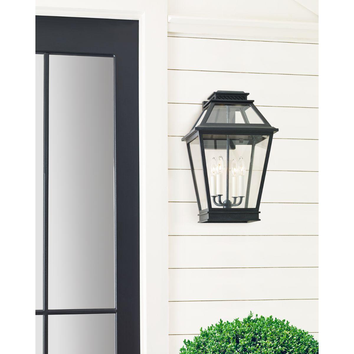 Falmouth Large 19 In. 4 Lights Outdoor Wall Light Gray Finish - Bees Lighting