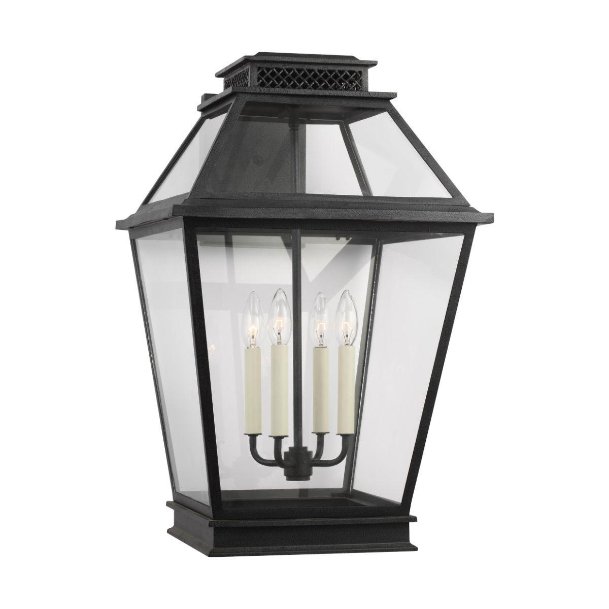 Falmouth Extra Large 26 In. 4 Lights Outdoor Wall Light Gray Finish - Bees Lighting