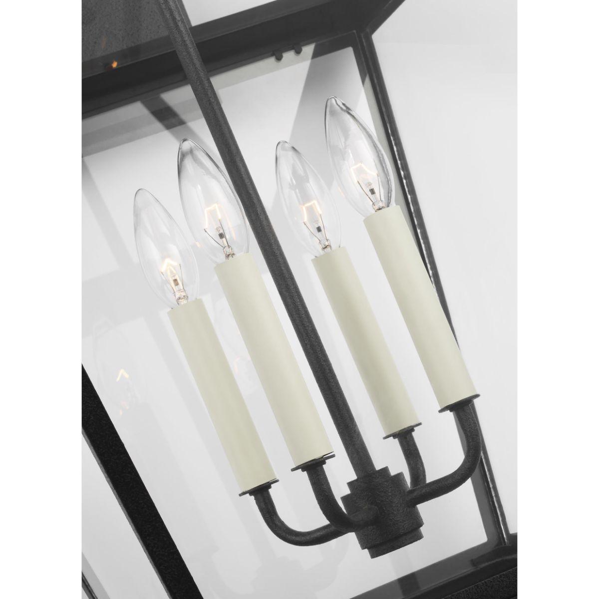 Falmouth Extra Large 26 In. 4 Lights Outdoor Wall Light Gray Finish - Bees Lighting